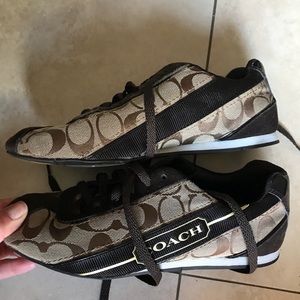 Brown Coach sneakers